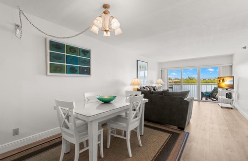 Indian Shores Condo | SPECTACULAR WATER VIEW 103 ACROSS FROM THE BEACH AND AMAZING INTERCOASTAL VIEW