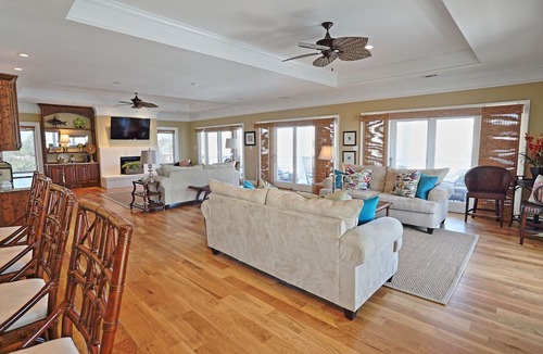 Tybee Island House | The Ultimate In Beach Living! Ocean View, Steps to Beach, Sleeps 8. Elevator!