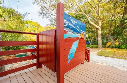 Folly Beach House | Sand Pebble Sunset Marshfront w Deep Water Views of Folly River