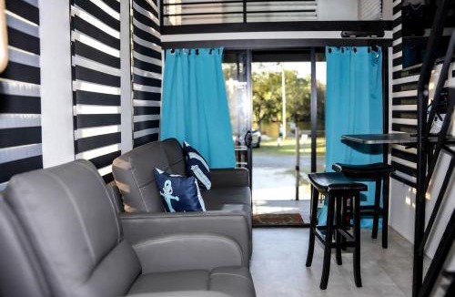 Eutawville House | Tiny Home Retreat with Lake Views & Private Patio in Eutaw Springs, South Carolina
