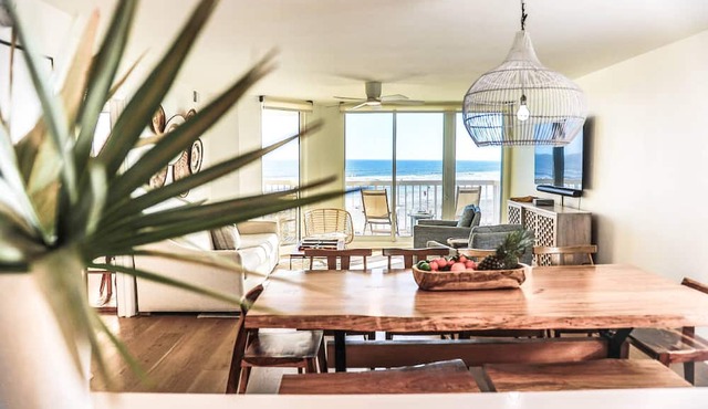 Enjoy Modern Luxury Design in this Oceanfront, Corner Unit! Stunning Ocean Views & Community Pool.