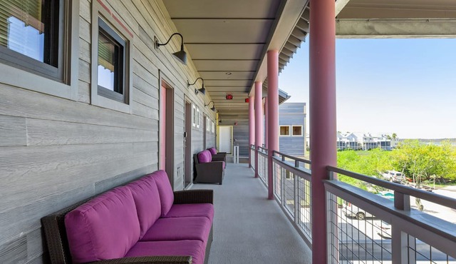 Boutique Hotel Folly Room 1: King Suite with large private balcony in the heart of Folly Beach