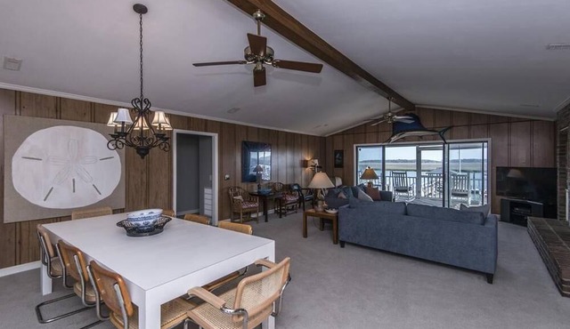Escape | Deep-Water Dock + Private Pool | Salt Marsh & ACE Basin Views | Sleeps 12